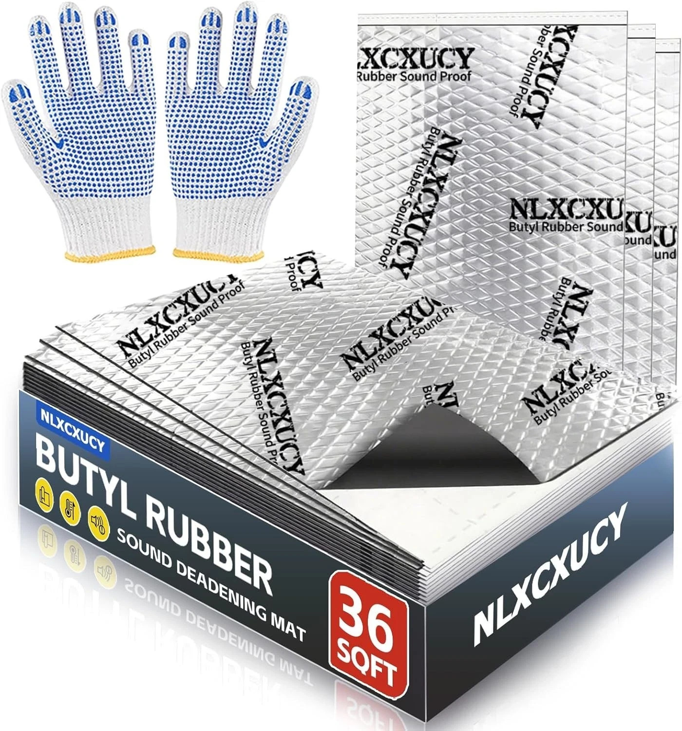 36 SqFt Car Sound Deadener Mat Proofing Thick Insulation Material Dynamat Noise