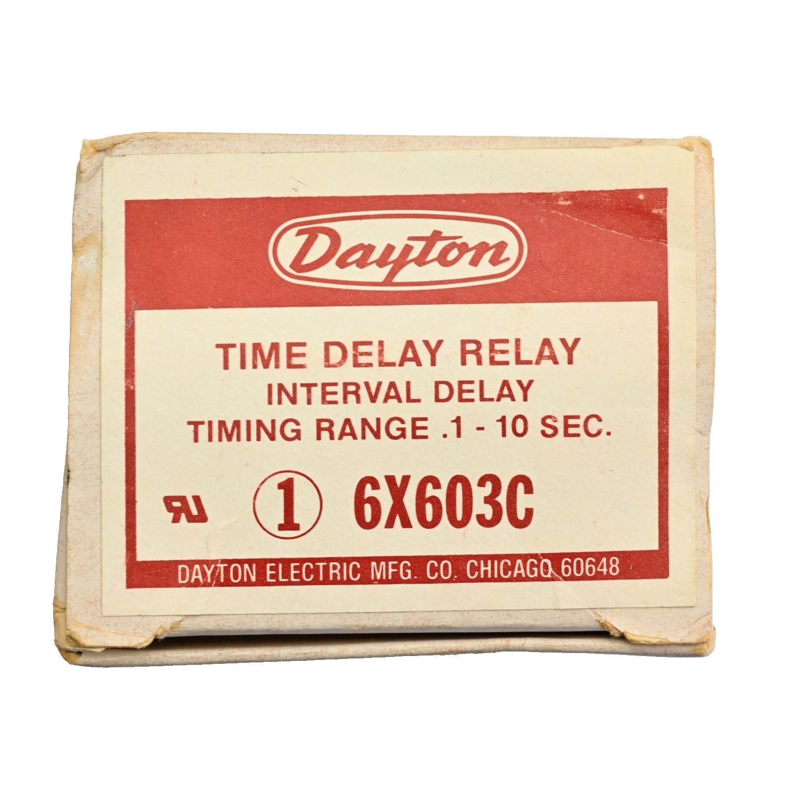 Dayton 6X603C Solid State Time Delay Relay 0.1-10 Seconds 120VAC