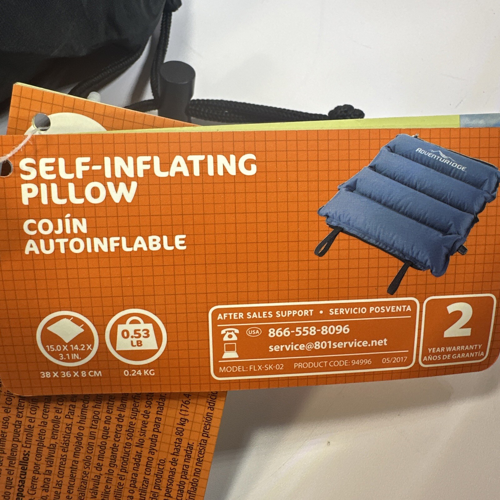 Adventuridge Self Inflating Pillow for Camping✨ Lightweight✨Draw String Bag