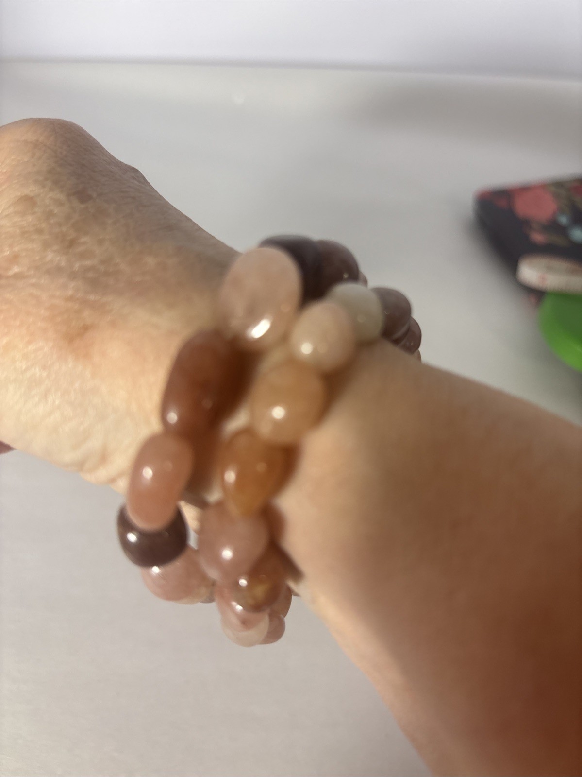 Sunstone Elastic Bracelet Sz 7