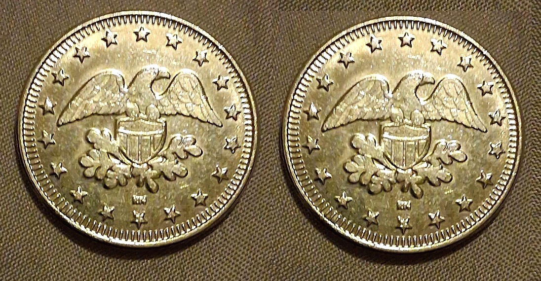 Lot of two (2) No Cash Value Tokens - Freedom Liberty Eagle Arcade Vending Coins