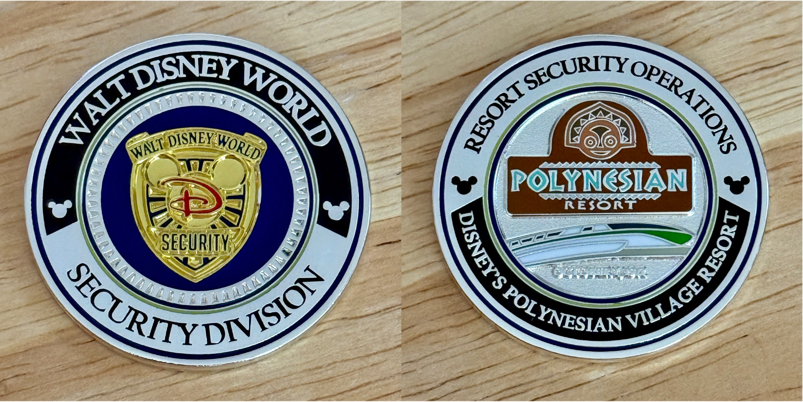 Walt Disney World Security Division Polynesian Resort FL Challenge Coin