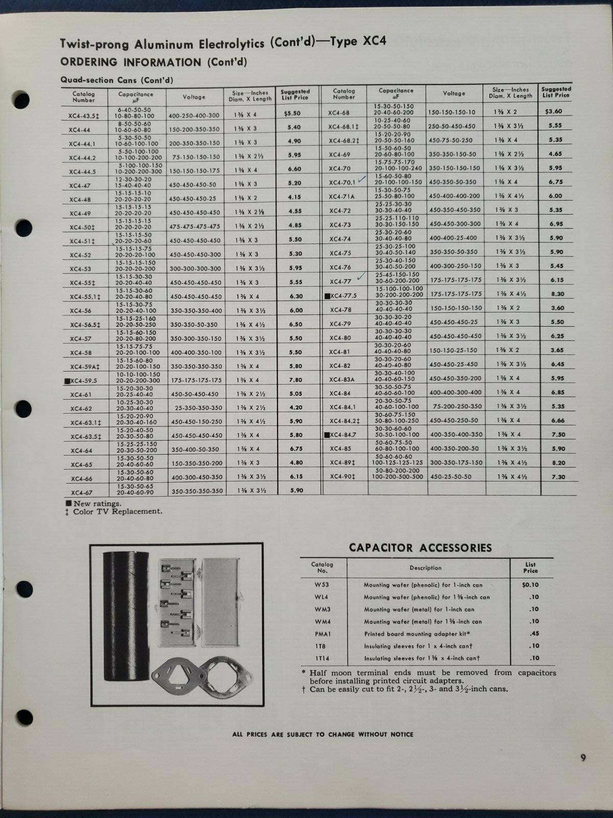 General Electric GE Service-Designed Capacitors Catalog - 1970 H
