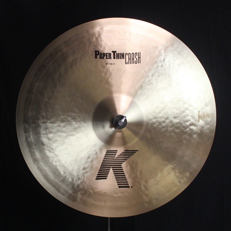 Zildjian 22" K Paper Thin Crash - 1979g (video demo)