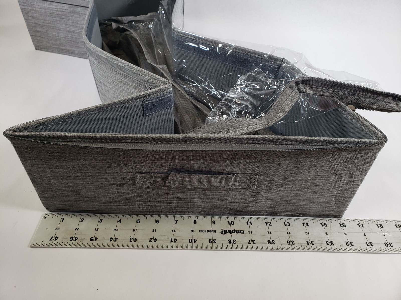 2 Pack 50L UnderBed Storage Box w/ Clear Lid Foldable w/ Adjustable Dividers