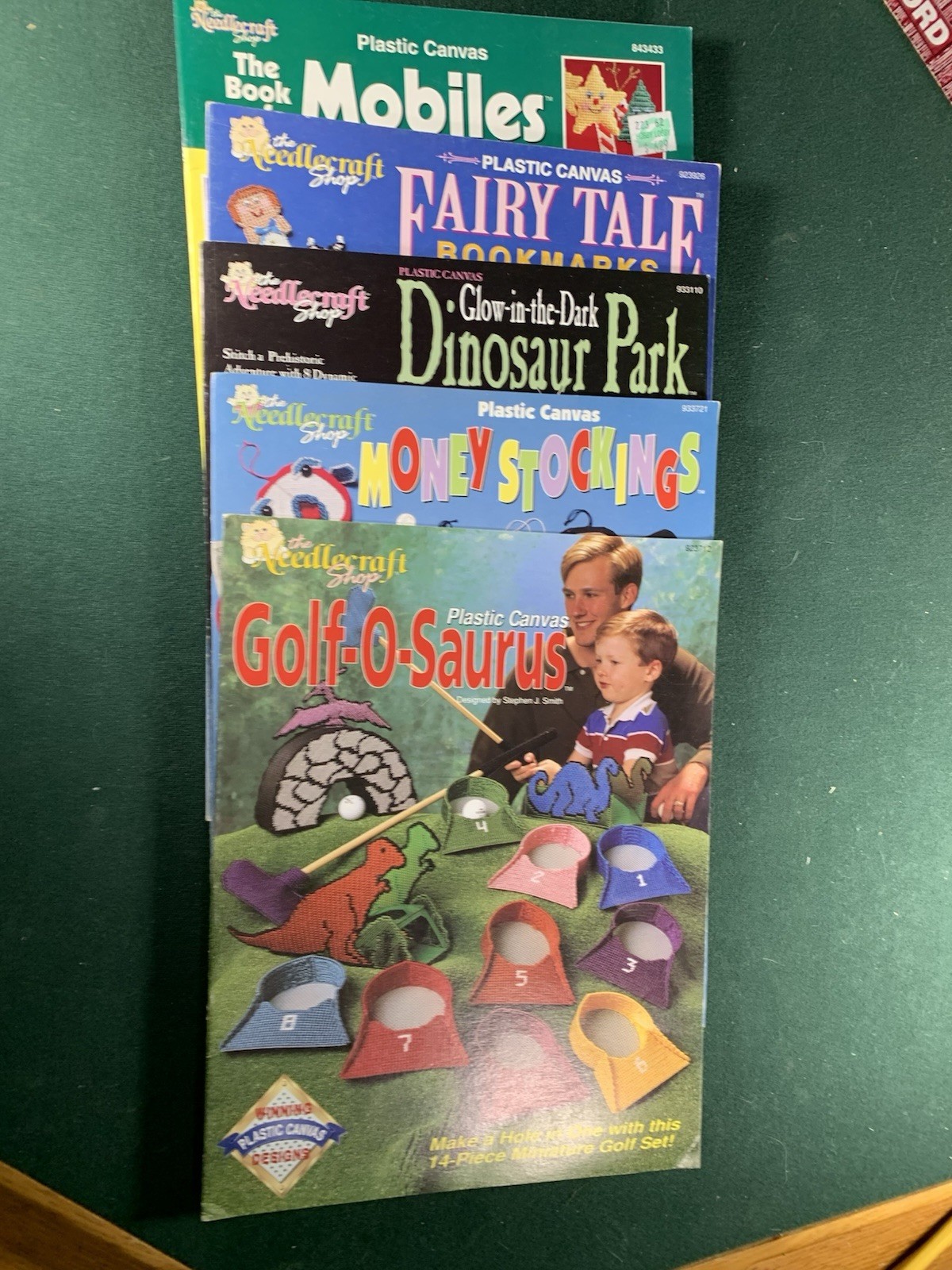 Set Of 5 Plastic Canvas Books