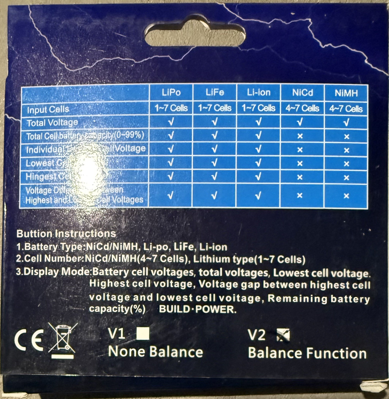 RC Cellmeter 7 Digital Battery Capacity Checker Controller Tester black