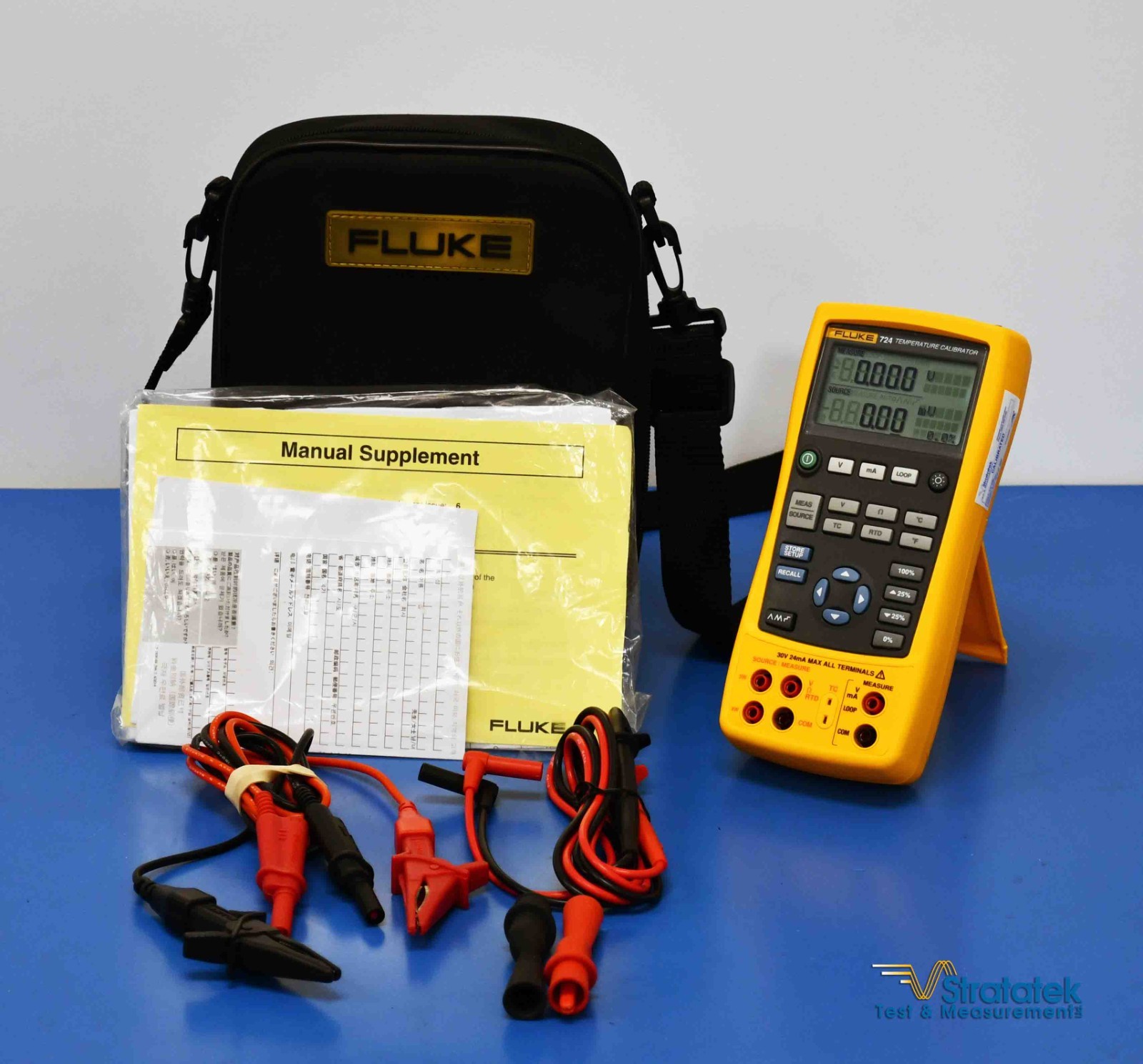 Fluke 724 Process and Temperature Calibrator NIST Calibrated with Data