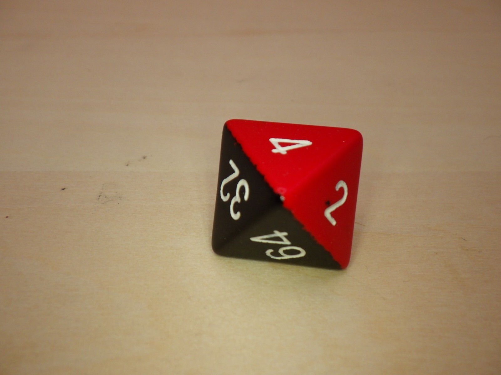 Red Black D8 (Eight-Sided) Doubling Cube Die Tabletop Gaming RPG Roleplay