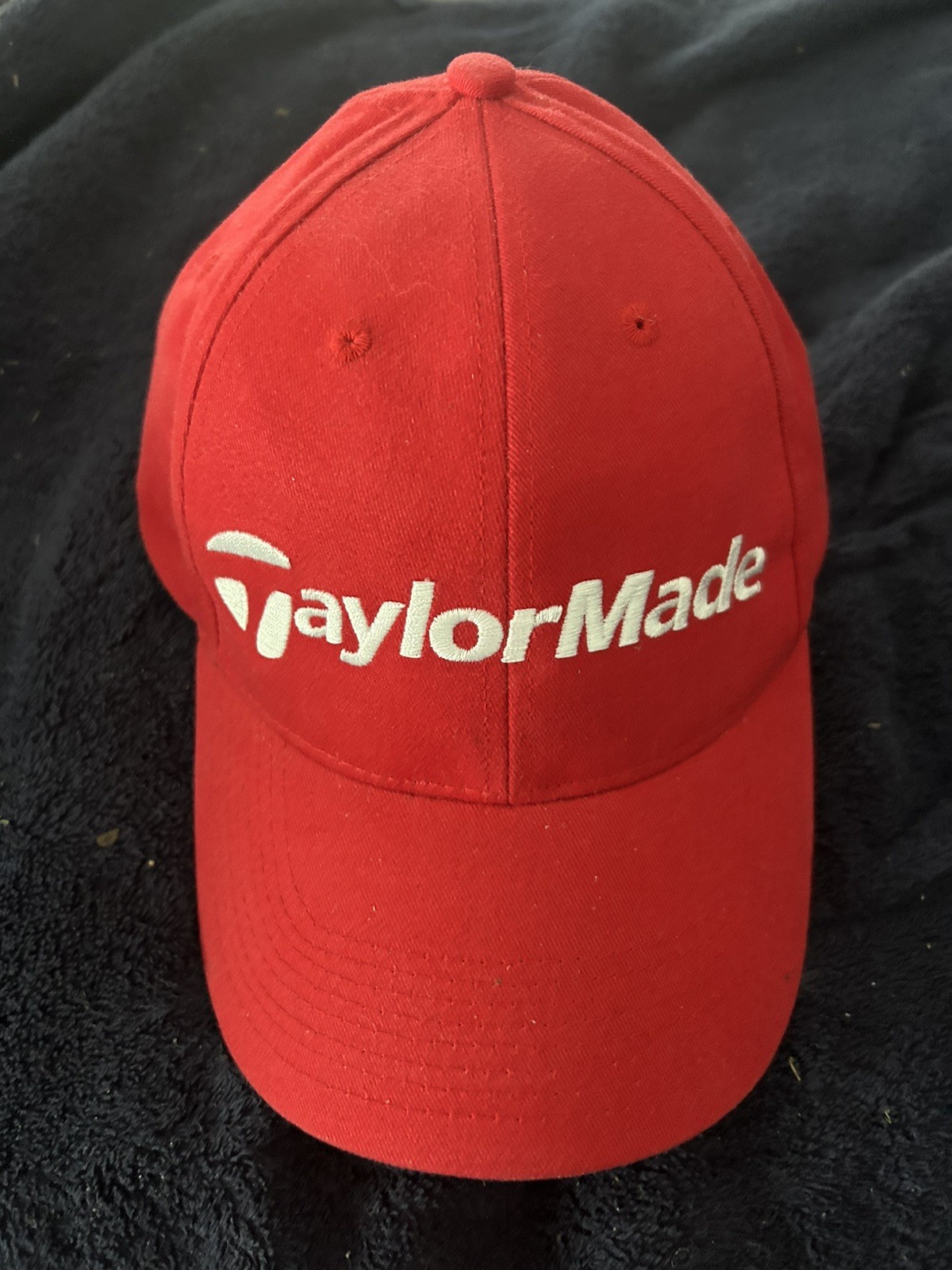 AWESOME! FIRE ENGINE RED TAYLOR MADE GOLF HAT! “CHARLEY HULL” STYLE!
