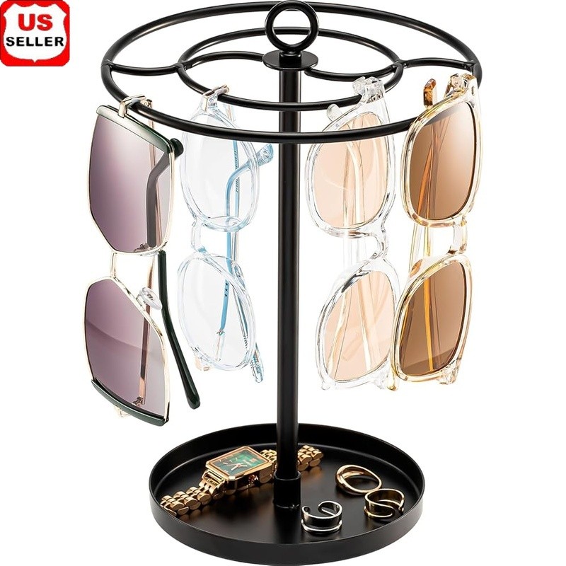 Stylish Sunglasses Holder 15 Pairs Easy Assembly Organizer Great Gift Idea New