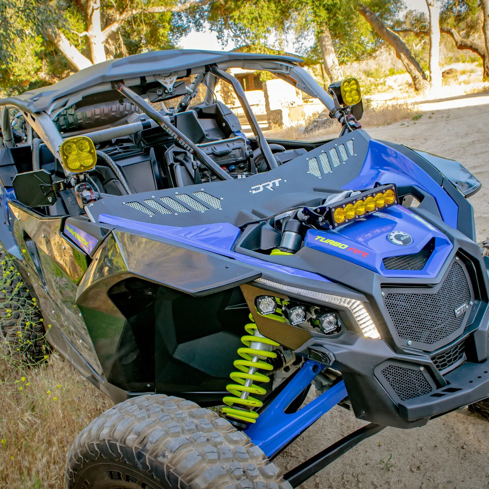 DRT Can Am Maverick X3 / Max 17-24 Wind Diffuser Deflector Dust Guard Black