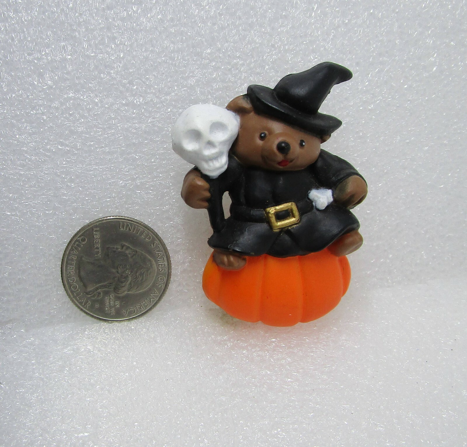 Easter Unlimited Witch Bear Sitting On Pumpkin Pin