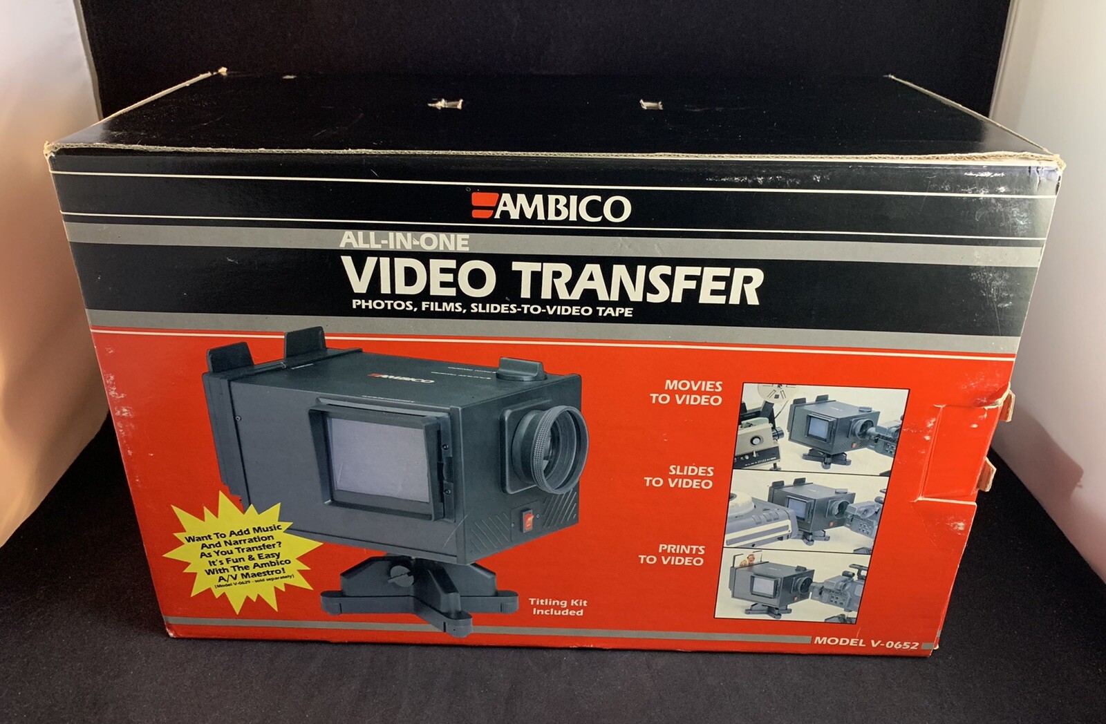 Ambico All-in-One Video Transfer V-0652 - Photos, Films, Slides-to-Video Tape