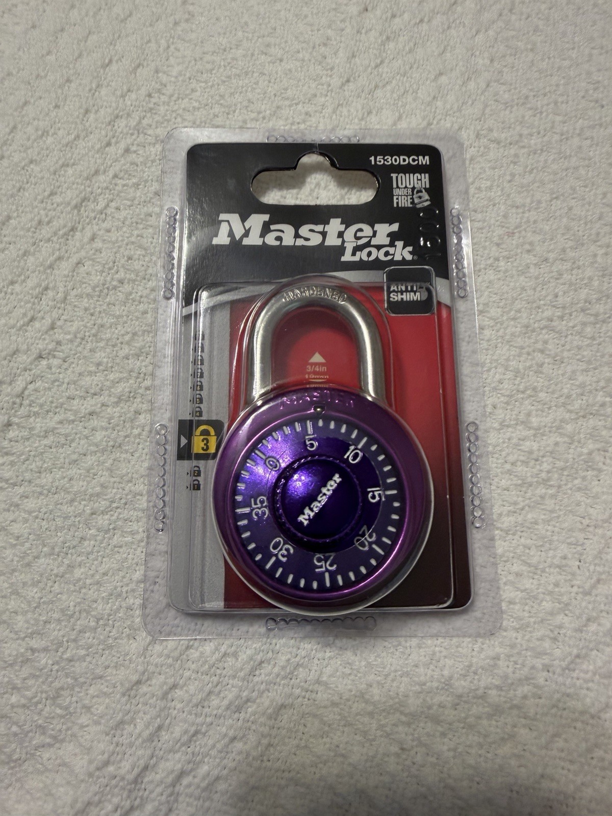 NEW Master Lock Combination Padlock Purple Great For Lockers 1530DCM