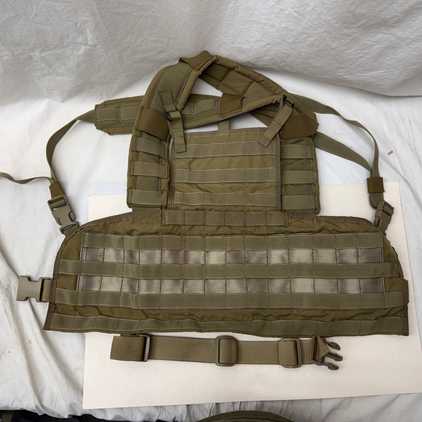 Used Eagle Industries RRV 1000D Khaki KH Chest Rig SFLCS Vest DEVGRU NSW SEALs