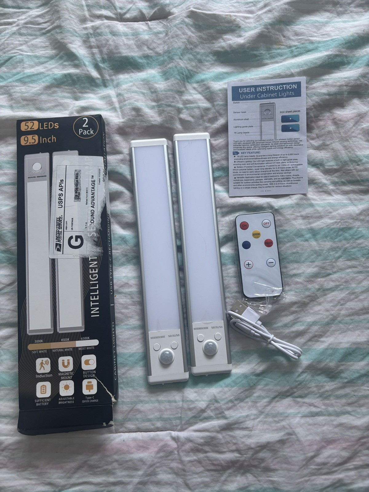 Motion sensor Closet Lights, Touch Light, Stick-on Anywhere 2-Led Touch Light