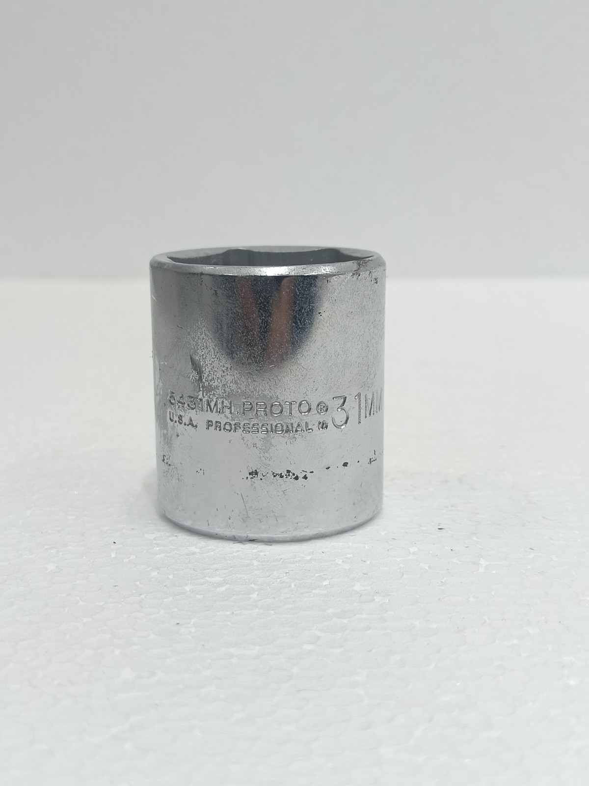PROTO 5431MH 31MM SOCKET 1/2 IN DRIVE 6 POINT CHROME PROFESSIONAL USA FAST SHIP