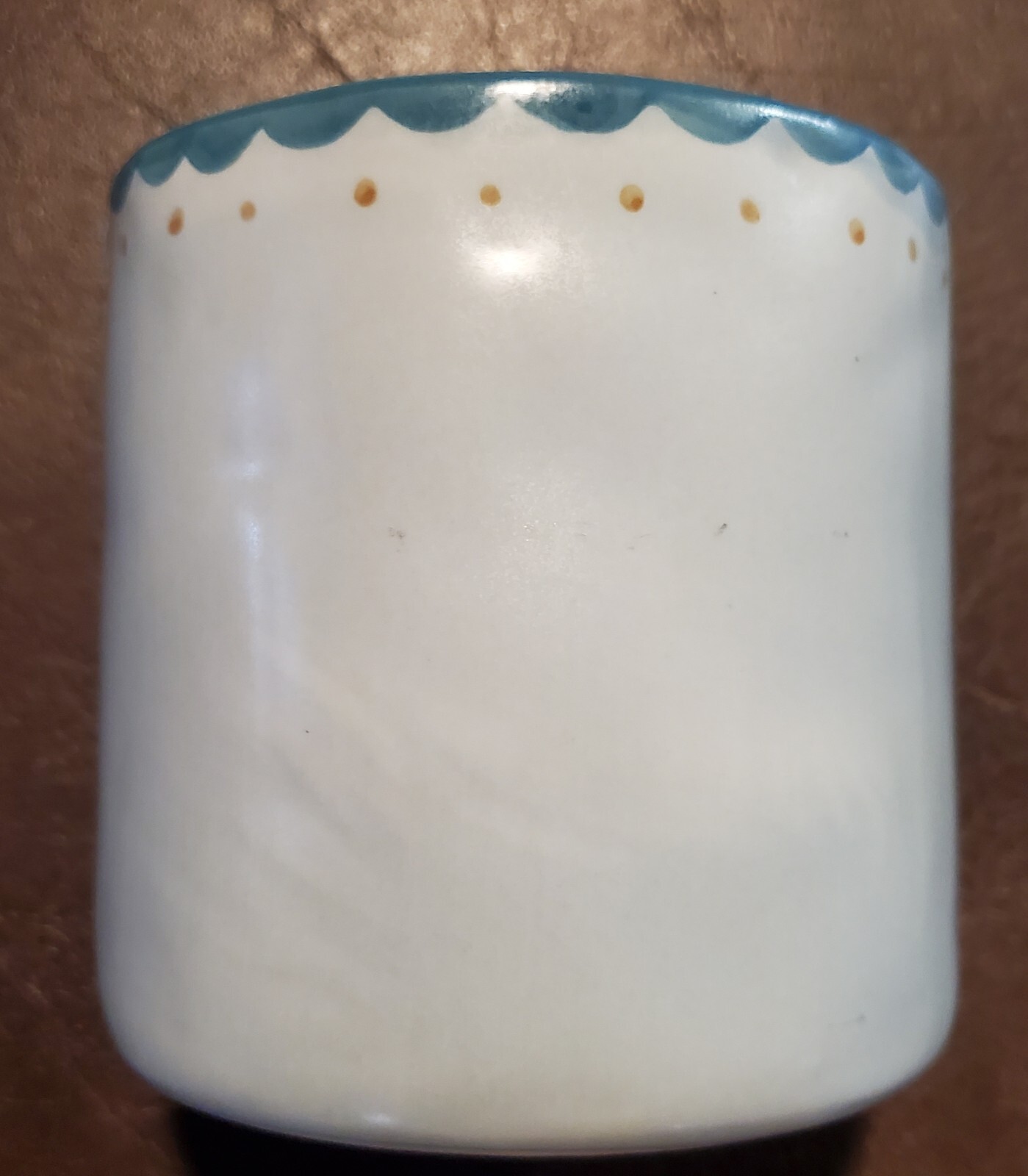 Seann Hopper Ceramic Handpainted Engraved Bunny Rabbit Pot Planter Vase
