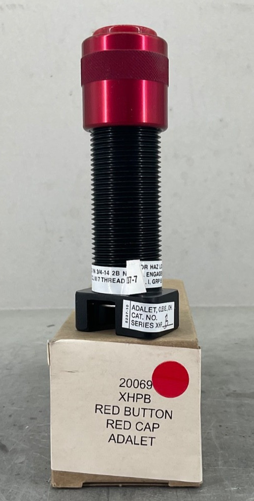 ADALET XHPB-RED PUSH BUTTON MOMENTARY EXPLOSION PROOF RED NEW