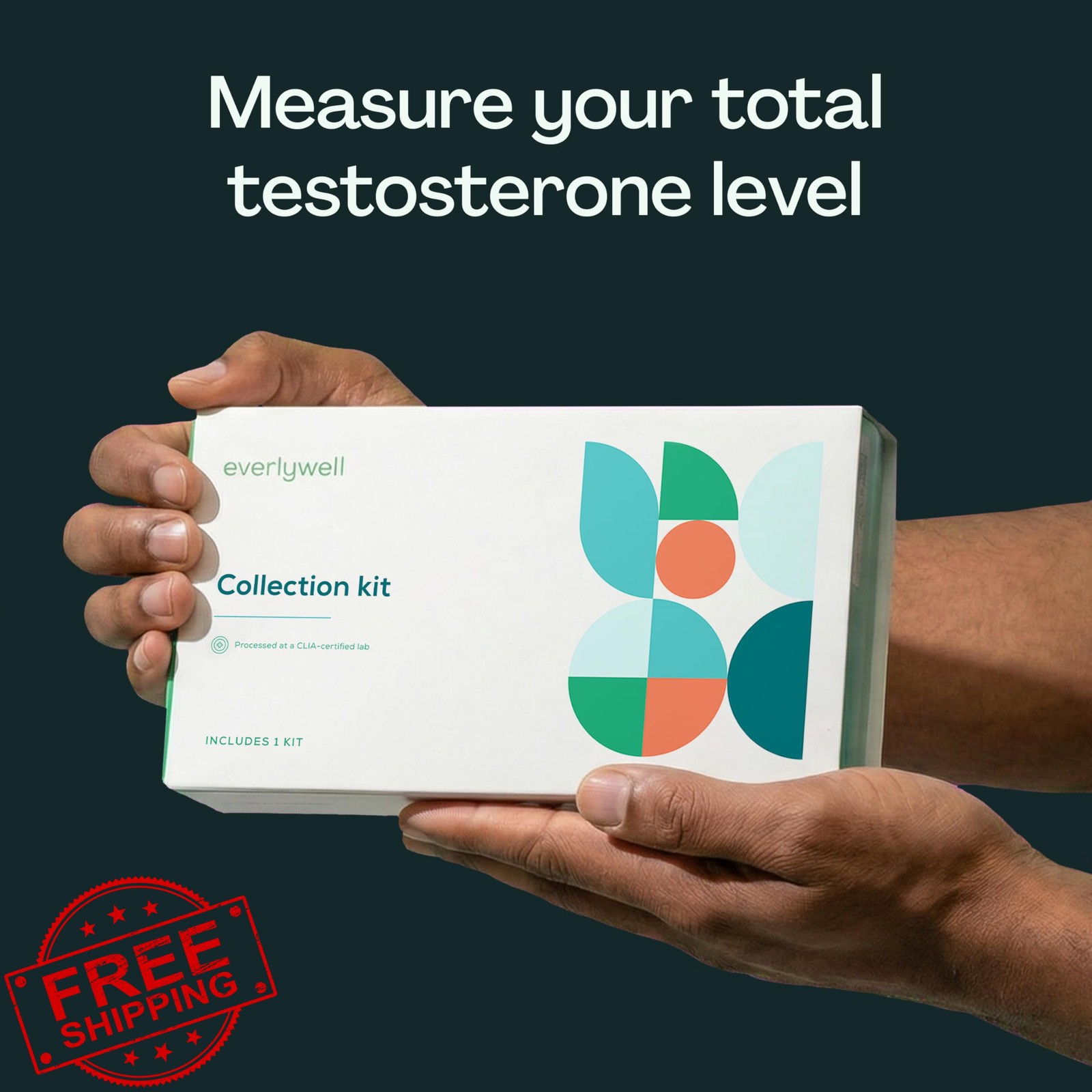 Everlywell Testosterone Home Test Kit for Men CLIA Certified