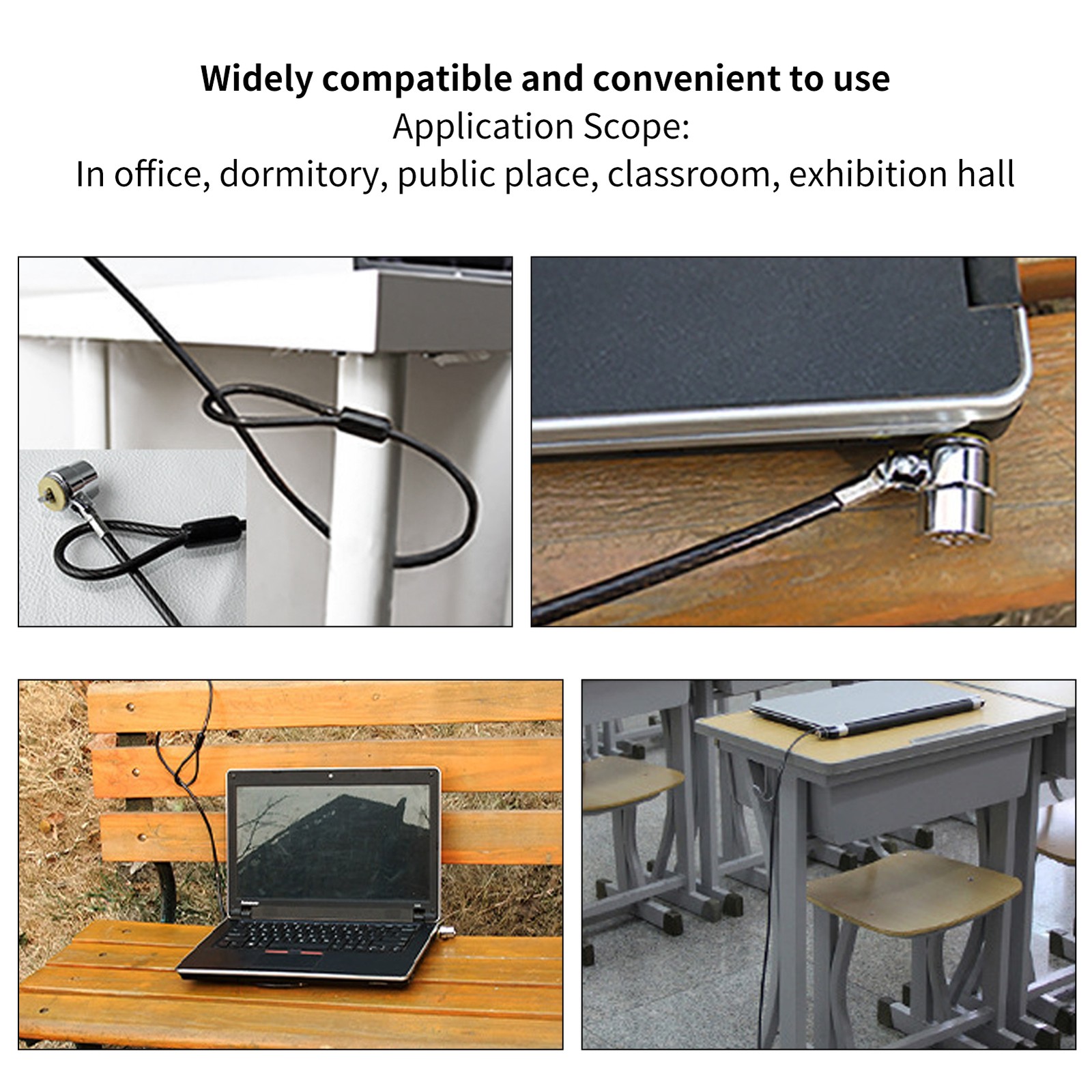 Laptop Lock AntiTheft Galvanized Environmental Protection Computer Security