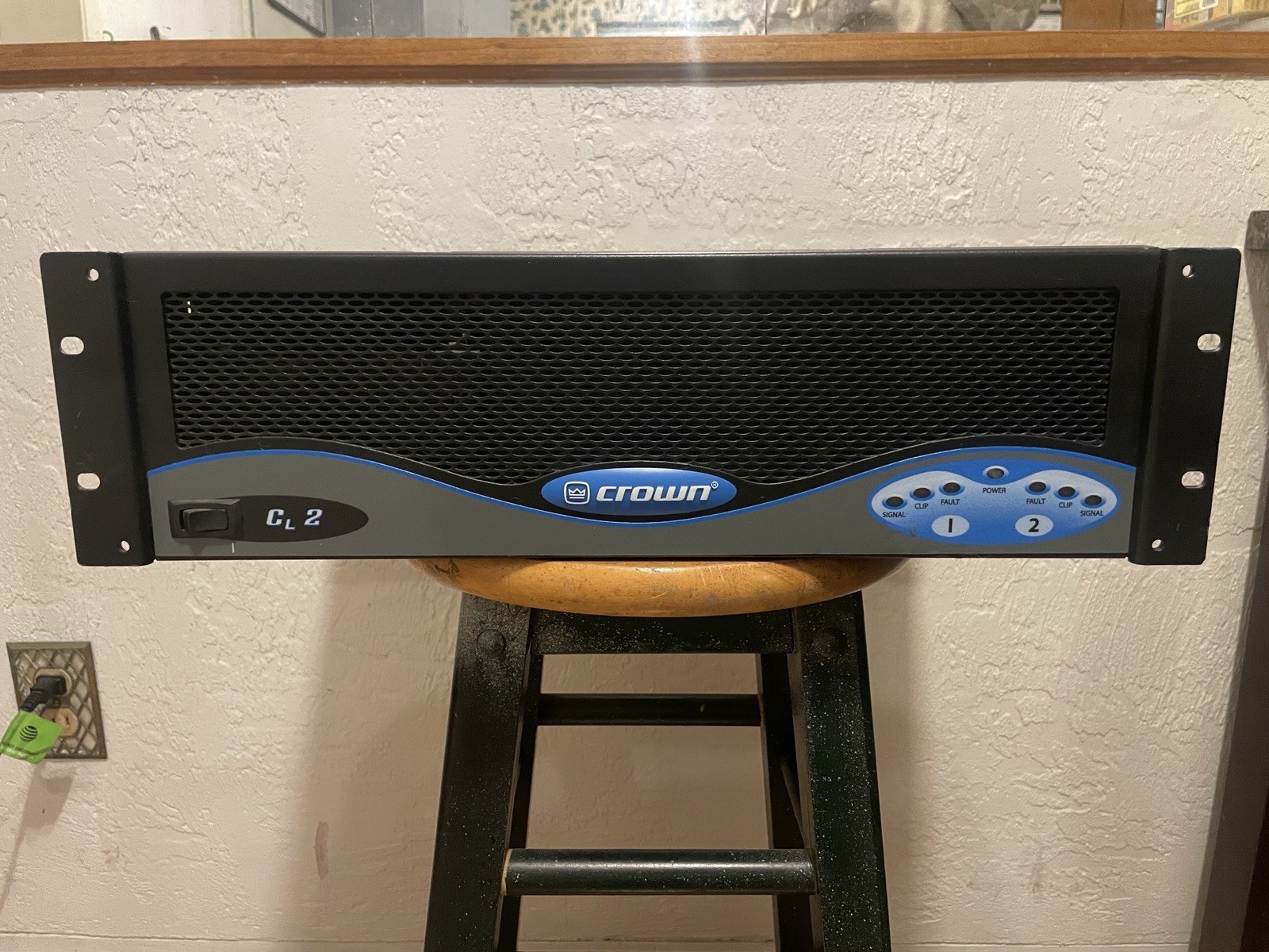 Crown Audio CL2 Contractor Series 2-Channel Rack Mount Power Amplifier USA Made