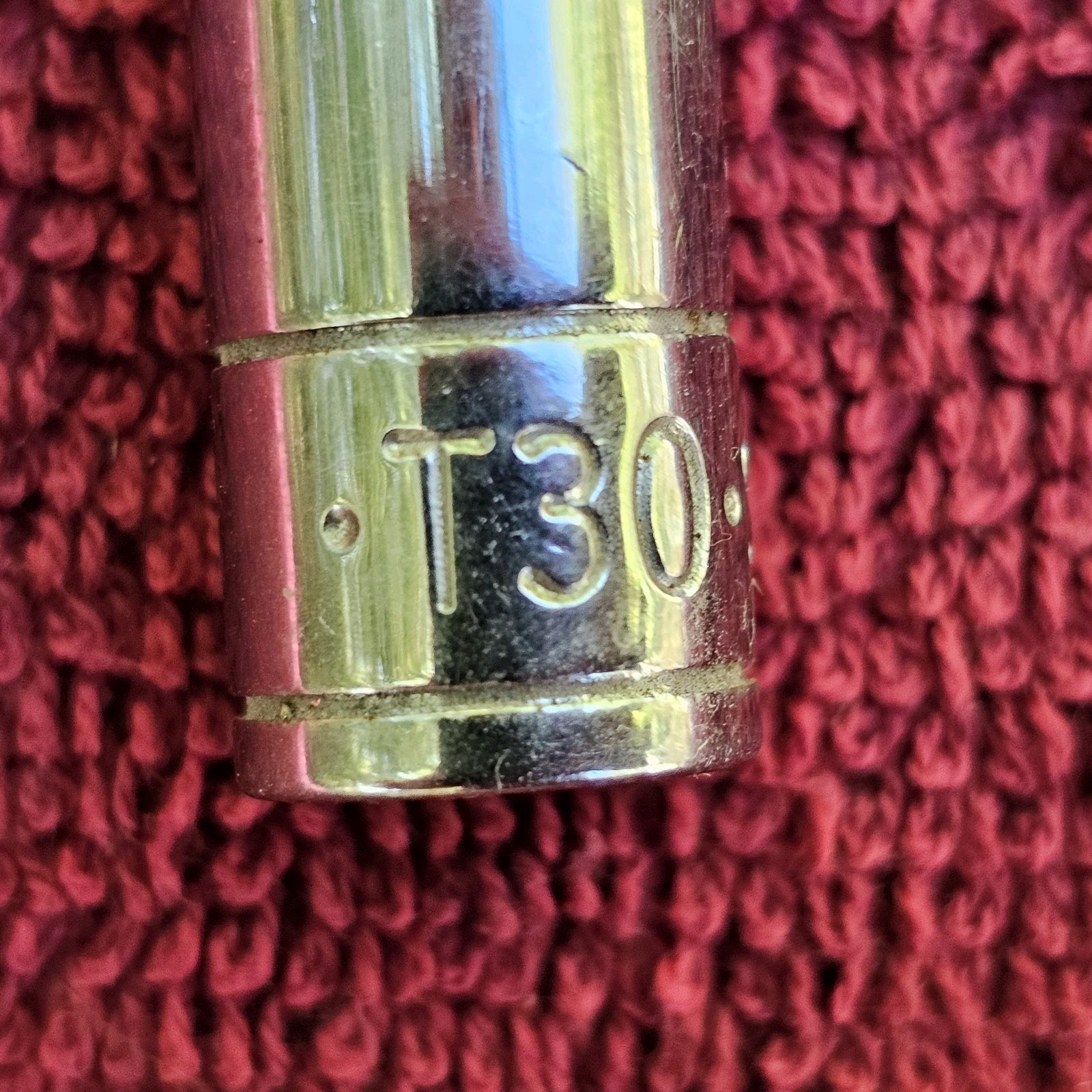 S-K 42530, 1/4" Dr. Socket, T30 Bit Holder, No Bit.