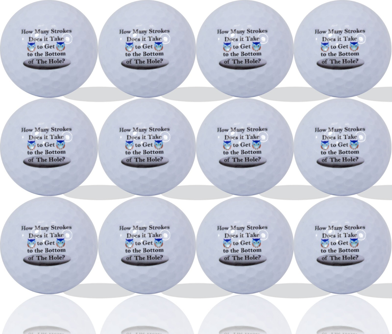 How Many Strokes Golf Balls 12 Pack - Perfect Gift Idea