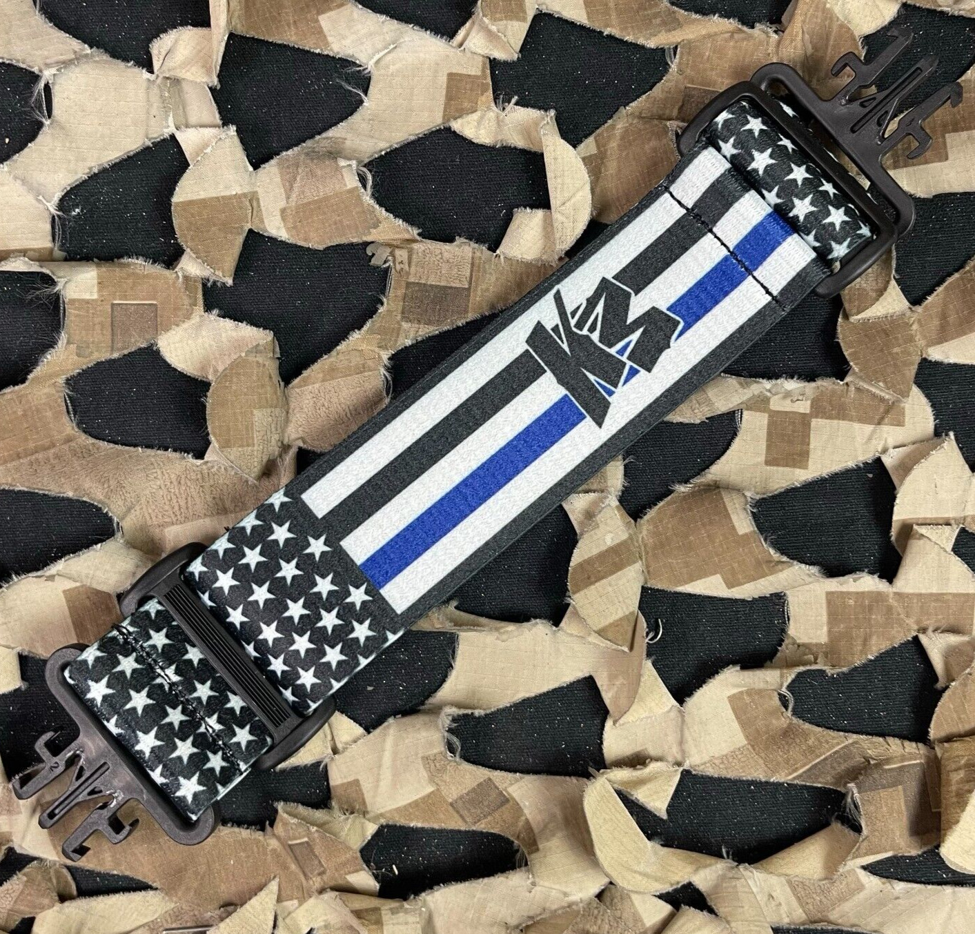 NEW KM Paintball Grill Goggle Strap - SE Black USA Flag