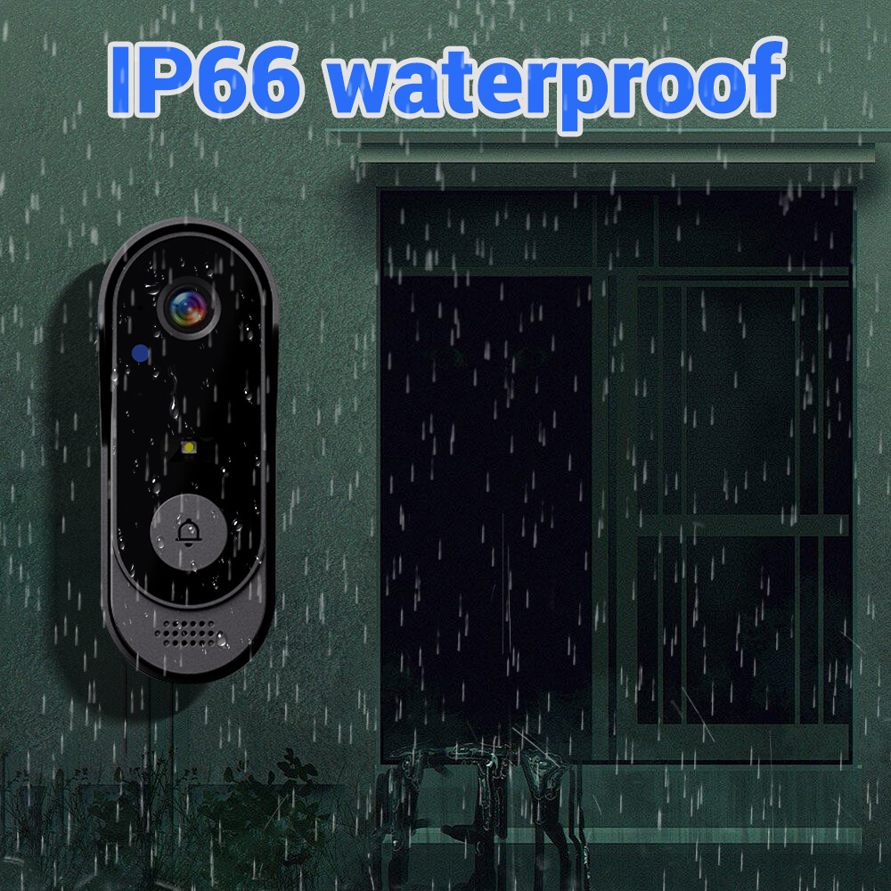 Wireless Security Smart Doorbell Intercom Two-Way Audio Camera Bell IPS Screen