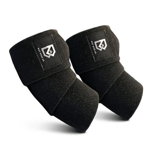 Bay Gear Co. Elbow Wraps for Weightlifting Black