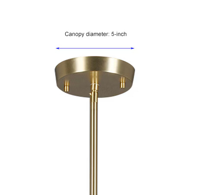 Origin 21 Shaye 6 -Light Brushed Gold Steel Chandelier (Brushed gold)