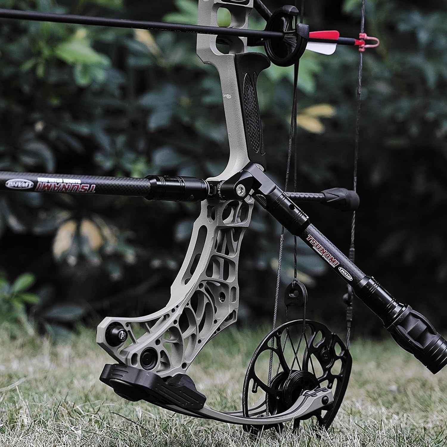 Adjustable V-Bar Mount Quick Disconnect Stabilizer for Archery Bows