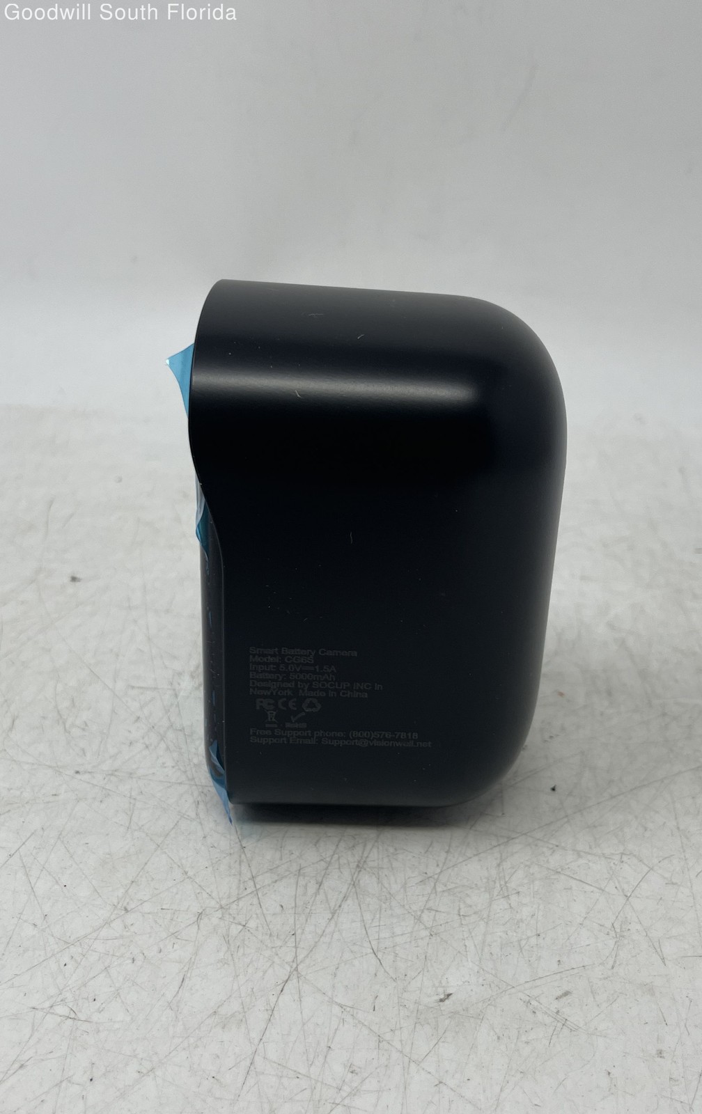 Vision Well CG65 Black Smart Battery Security Camera With Box Not Tested