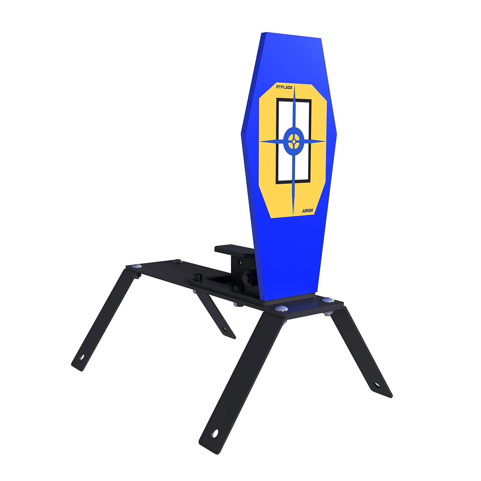 3/8'' AR500 13x6 inches (height including base: 12.5 inches), BLUE