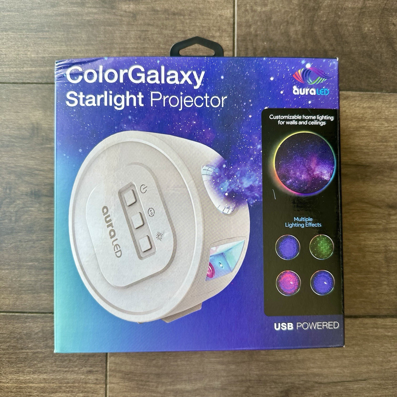 Tzumi AuraLED ColorGalaxy Starlight Projector Night Light USB Powered - NOB