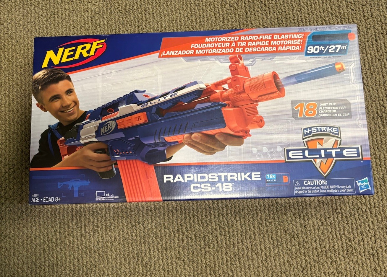 NERF N-Strike Elite Rapidstrike CS-18 Motorized Dart Blaster (Brand new in box)