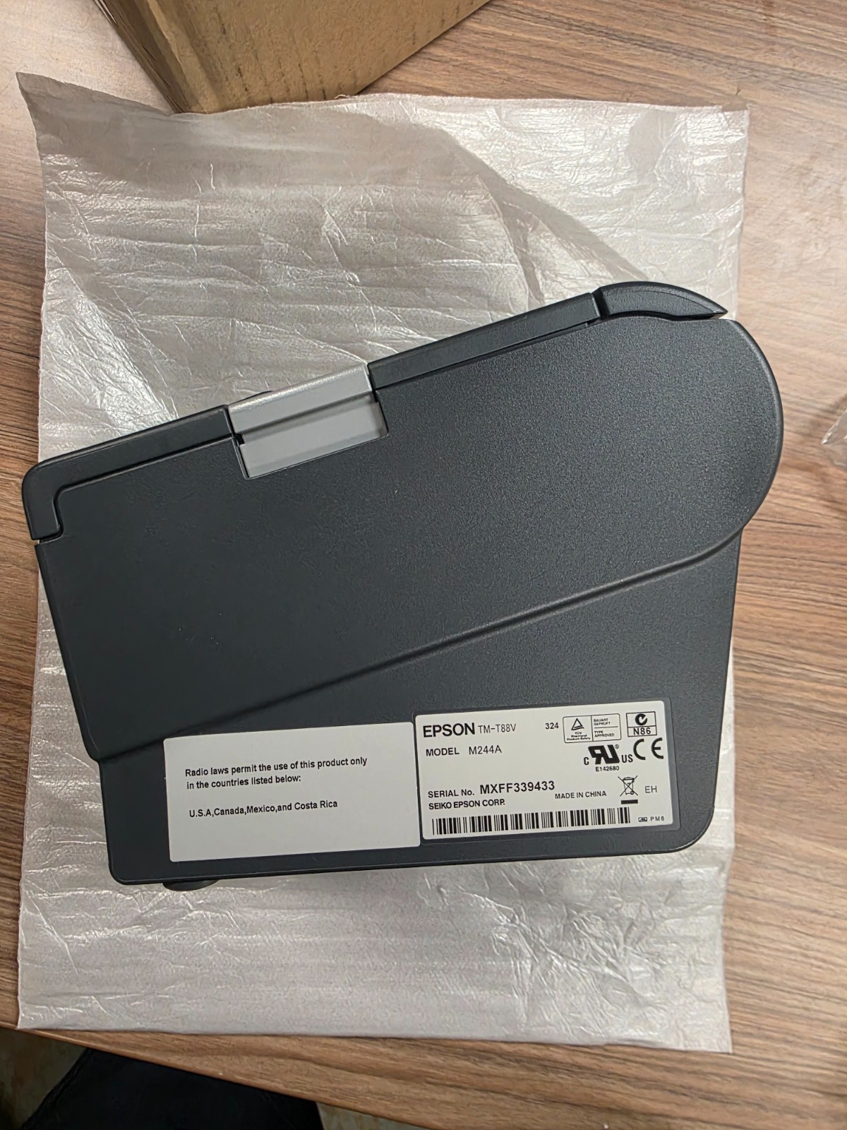 EPSON DIRECT THERMAL RECEIPT PRINTER TM-T88V M244A