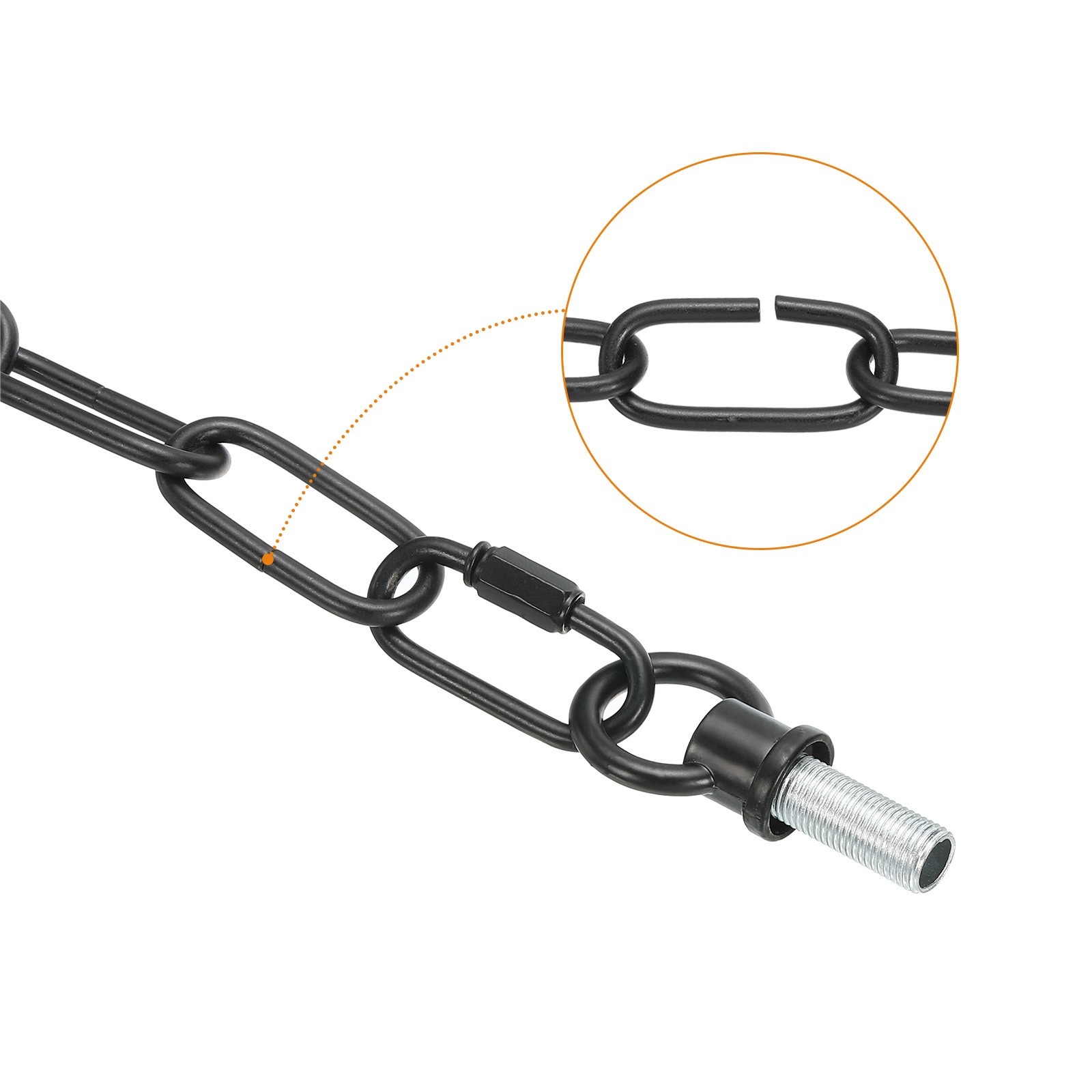 19 Feet Lighting Chain Load Capacity 65 Lbs Black