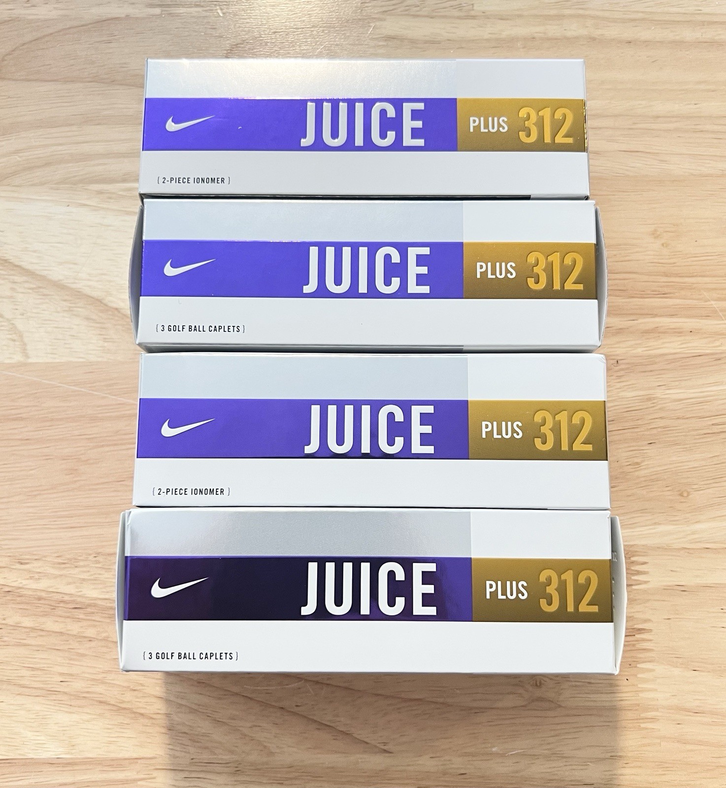 ONE DOZEN Nike JUICE PLUS 312 Golf Balls BRAND NEW UNUSED Numbers 1 2 3 4