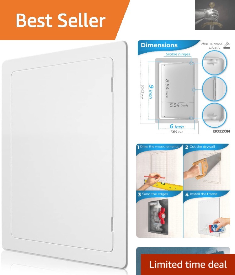 Modern 6x9 Drywall Access Panel - Lightweight, Durable & Versatile Solutions
