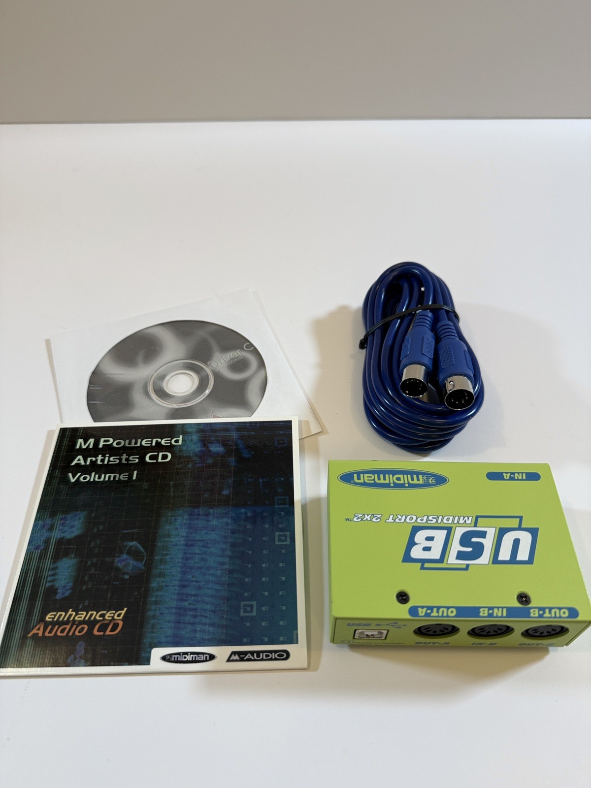 Midiman Midisport 2x2 USB MIDI Interface For Windows & Mac In Box