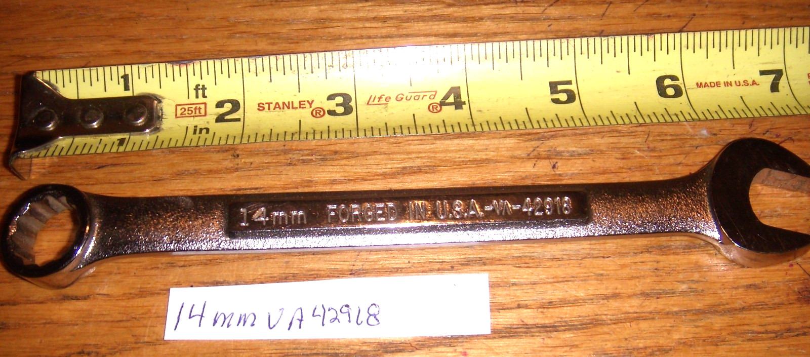 CRAFTSMAN 14MM  12 POINT -VA- COMBO WRENCH  USA - FREE SHIPPING NEW