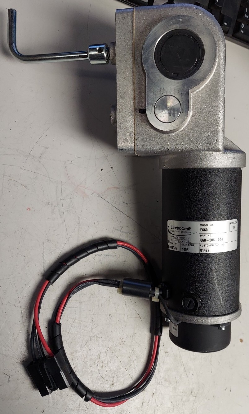 ElectroCraft E660 Mobility Motor, 24 VDC, 660-206-044, B130 OBJY2