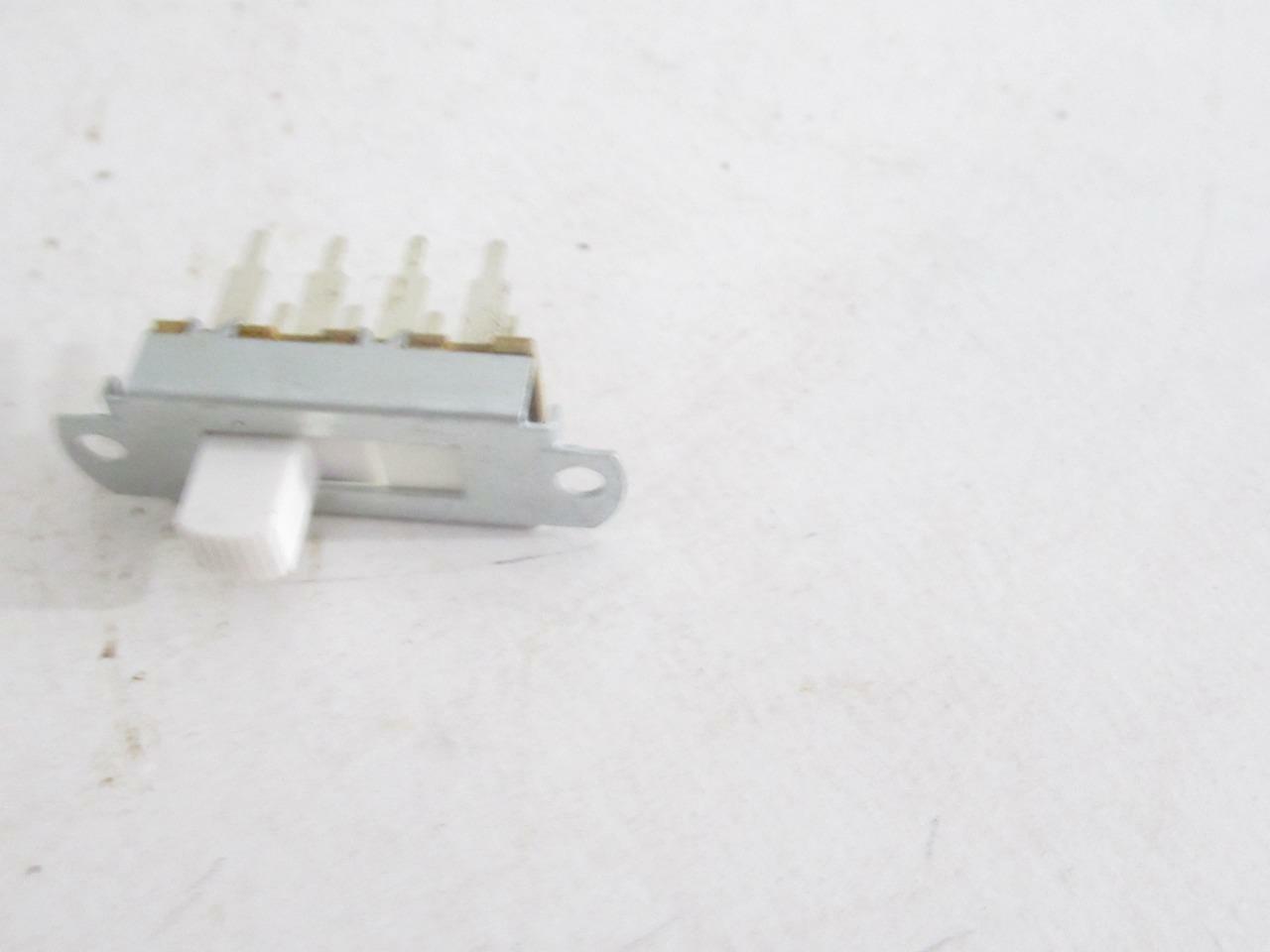 SLIDE SWITCH- W/WHITE BUTTON-  DOUBLE THROW  - NEW - M7D