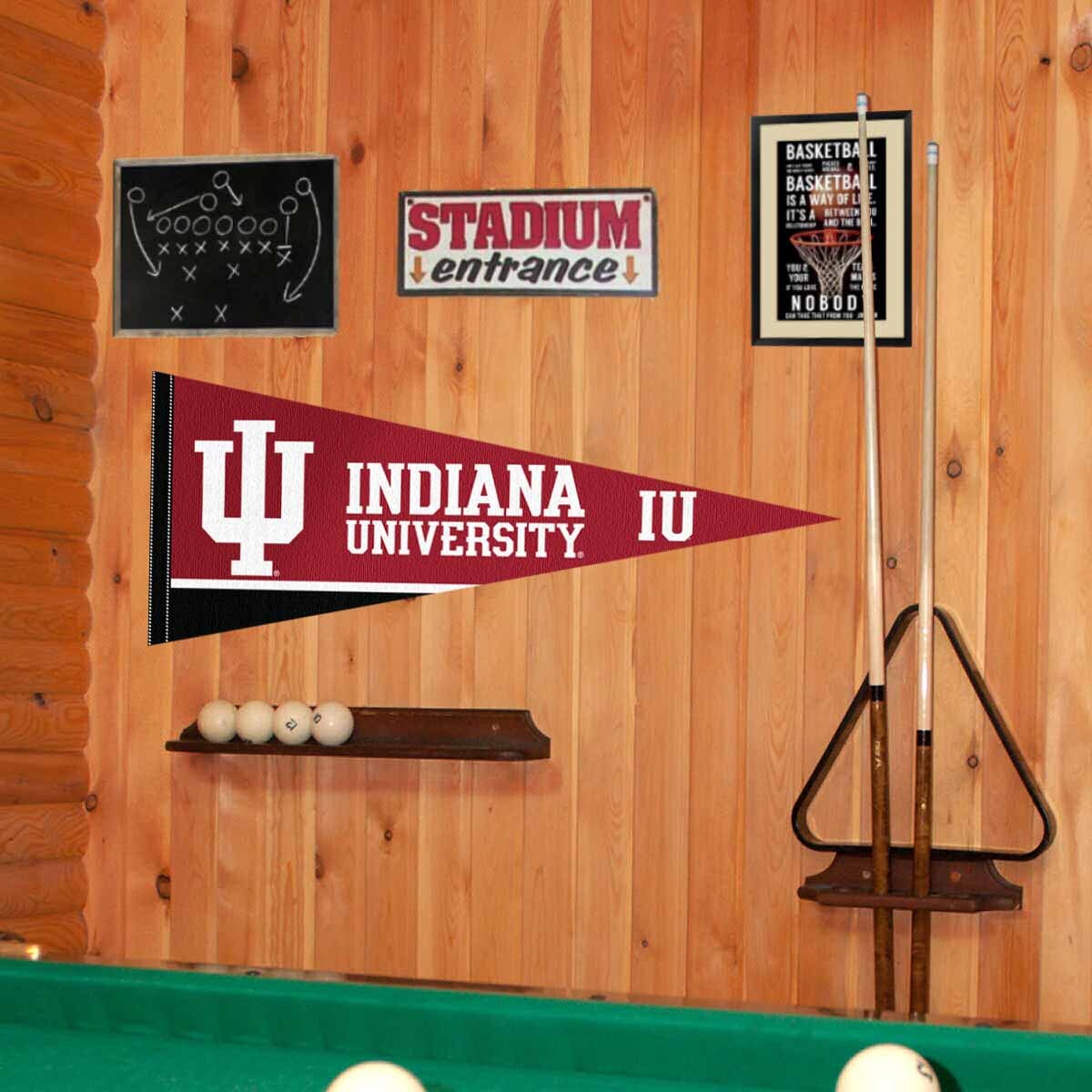 Indiana IU Hoosiers 12x30 Felt Pennant