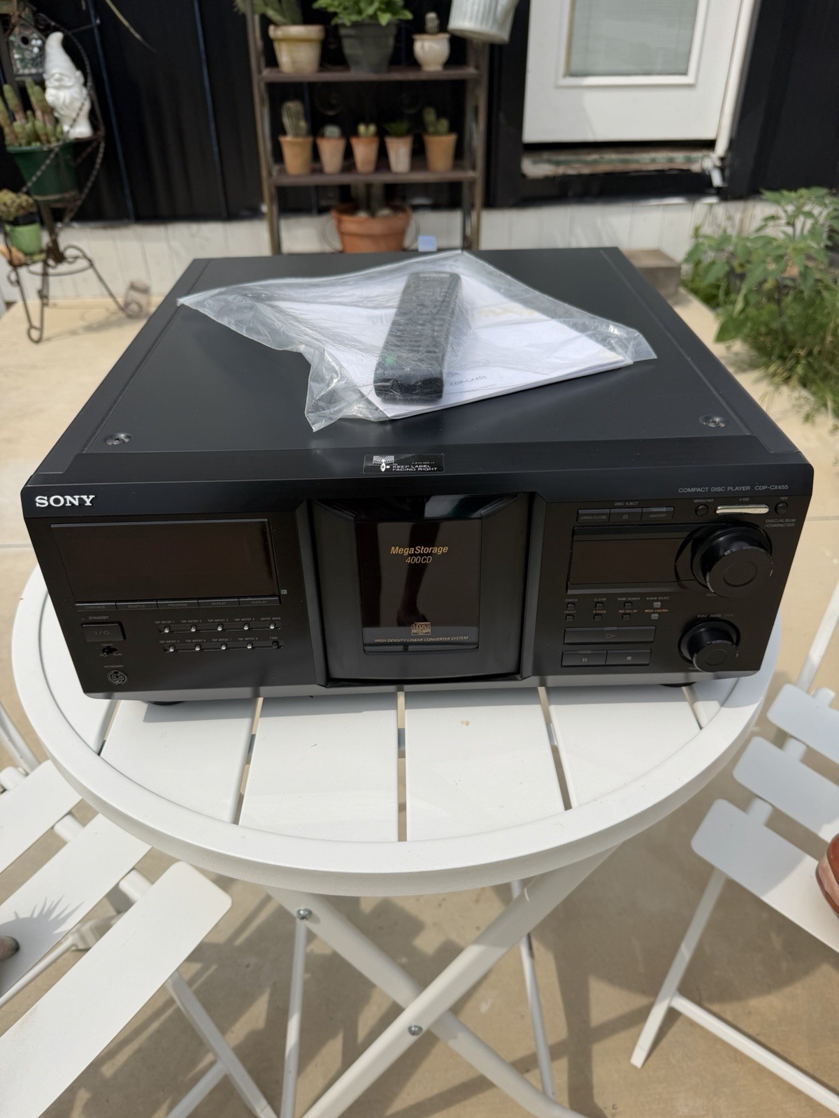 Sony CDP-CX455 MegaStorage 400 CD Changer Player Remote Manual