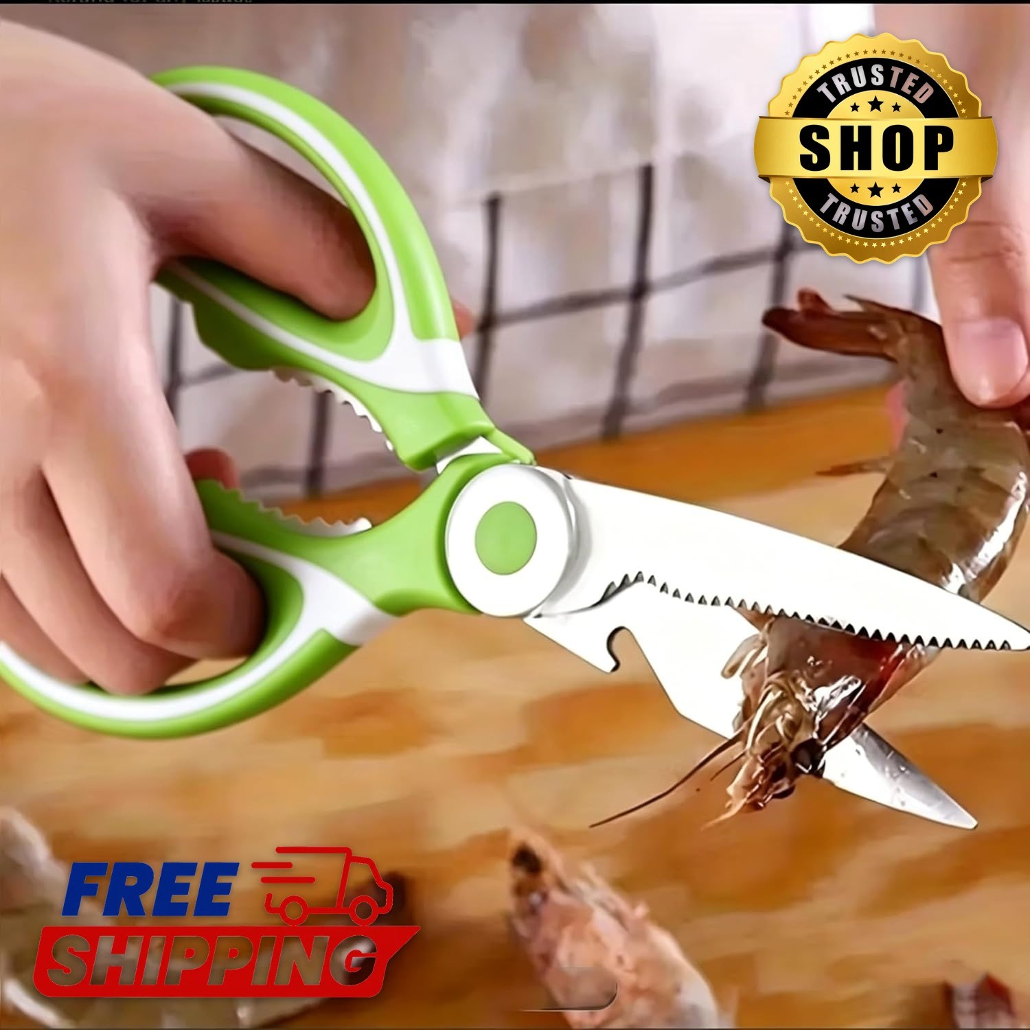 Heavy Duty Stainless Steel Kitchen Scissors & Shears