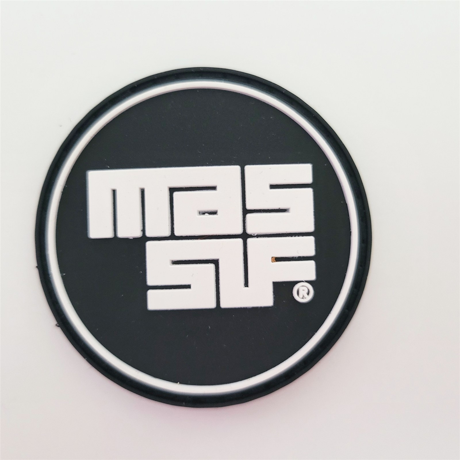 MASSIF Clothing Military Black PVC Hook and Loop Patch
